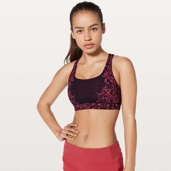 Lululemon Infinity Energy Bra Glossy Black 4 - Picture 2 of 6